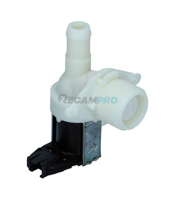 ELECTROVÁLVULA PARA LAVADORA  1 VIA 90º CONECTOR BOBINA 481227128375