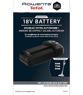 BATERÍA ORIGINAL ASPIRADORA ROWENTA, TEFAL 18V X-FORCE ZR009703