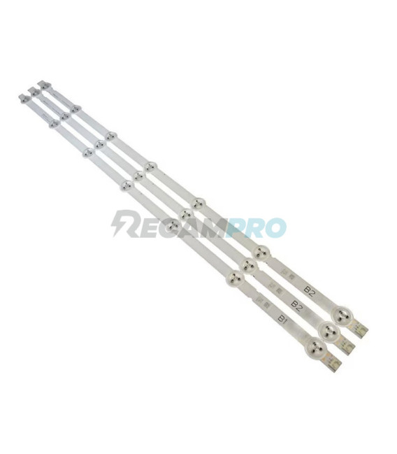 KIT TIRAS DE LED TV LG AGF78399701, B1 (1 tira) y B2 (2 tiras)