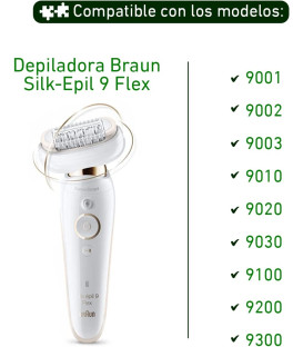 CABEZAL PARA DEPILADORA BRAUN SILK EPIL 9 FLEX 81719648