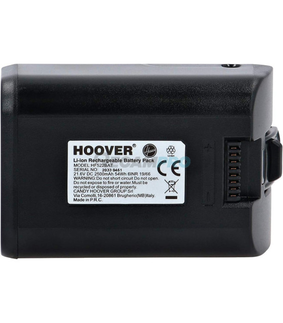 B011 BATERÍA ORIGINAL RECARGABLE PARA ASPIRADOR HOOVER H-FREE 500 35602207