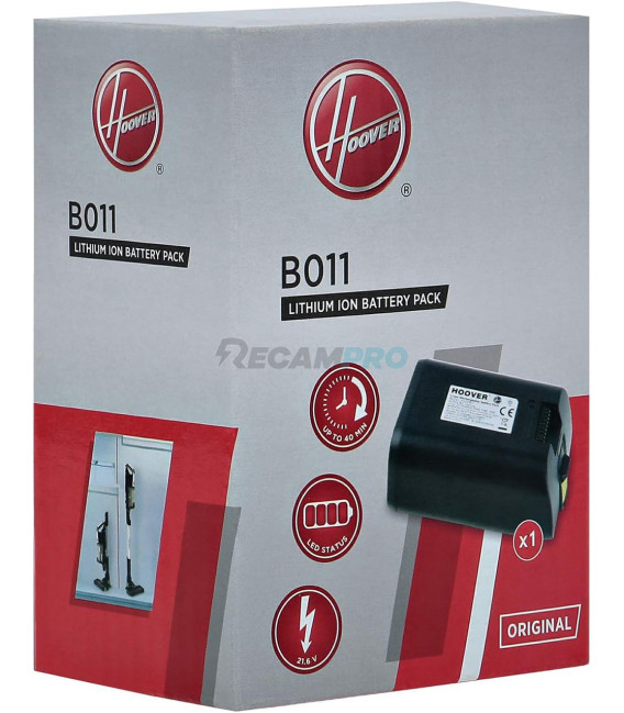 B011 BATERÍA RECARGABLE PARA ASPIRADOR HOOVER H-FREE 500 35602207