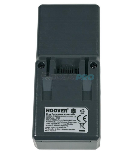 B001 BATERÍA LI-ION RECARGABLE 22.2V ASPIRADOR HOOVER 2 IN 1 35601729