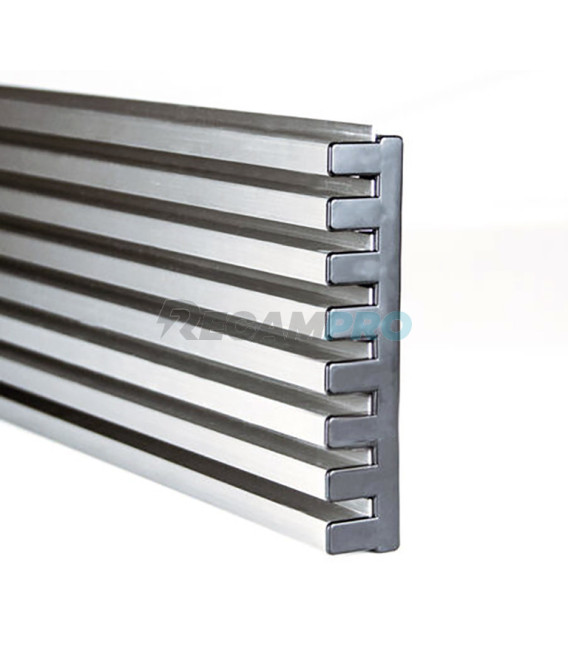 REJILLA VENTILACIÓN 8 VARILLAS INOX 90 CM REJI8INOX90