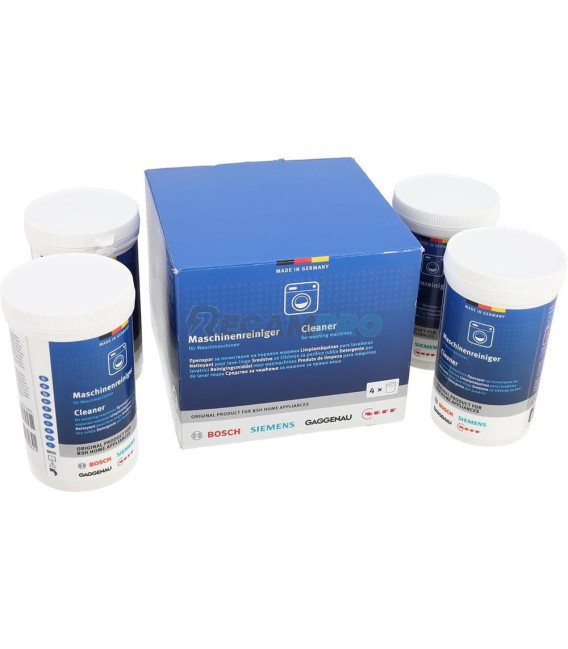Pack 4 unidades limpiador en polvo para lavadoras 00311928