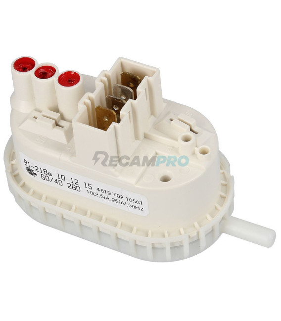 PRESOSTATO LAVADORA BAUKNECHT, WHIRLPOOL 481227128504