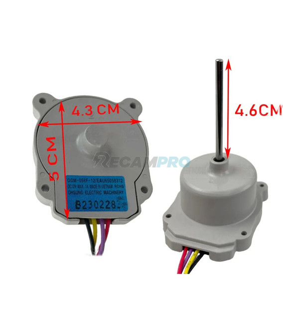 MOTOR VENTILADOR PARA COMPRESOR FRIGORIFICO LG EAU65058312