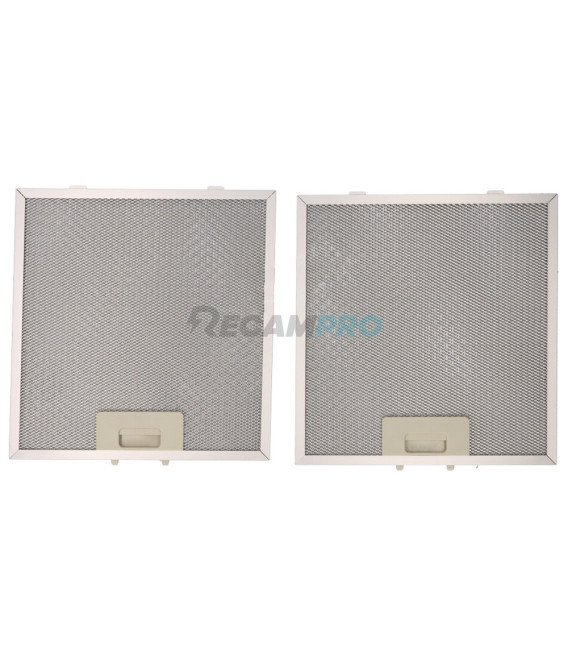KIT DE DOS FILTROS METÁLICOS PARA CAMPANA EXTRACTORA CATA S BOX INOX 02800912