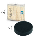 4 FILTROS DE CARTUCHO + 1 FILTRO ASPIRADORA ROWENTA VAPOR CLEAN & STEAM MULTI ZR850001