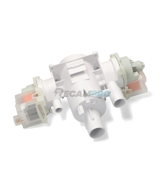 DOBLE BOMBA DESAGÜE PARA LAVADORA FAGOR, EDESA, F8212, LFB710 AS0016022