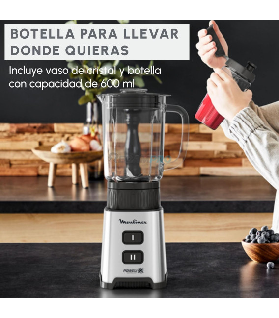 BATIDORA DE VASO INDIVIDUAL MOULINEX PULSEO LM17GD LM17GD10