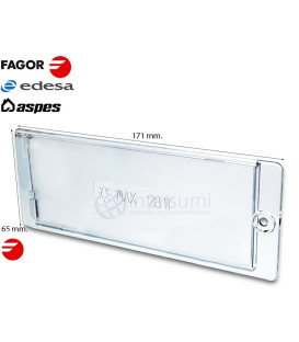 TAPA LUZ CAMPANA EXTRACTORA FAGOR, EDESA, ASPES KE0000128