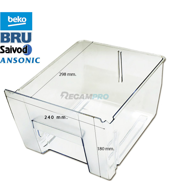 CAJÓN DE VERDURAS FRIGORÍFICO ANSONIC, BEKO, BRU, SAIVOD 4207680100