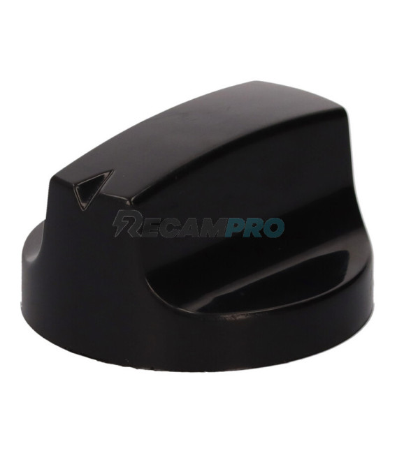 Mando cocina encimera Teka negro con eje corto 73TK0055