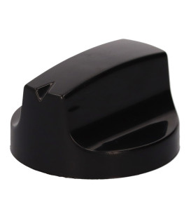 Mando cocina encimera Teka negro con eje corto 73TK0055
