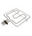 RESISTENCIA SUPERIOR HORNO FAGOR, EDESA 1200W, 350X350 mm. CA5G001A1