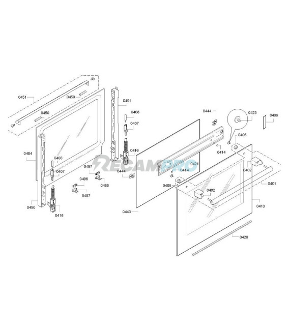 CRISTAL INTERIOR PUERTA HORNO BALAY, BOSCH 00478073