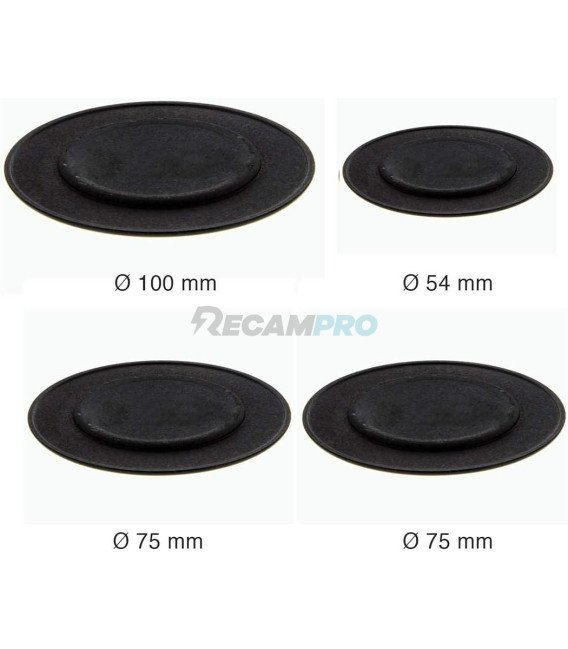 JUEGO DE 4 TAPETAS UNIVERSALES PARA COCINA DE GAS TEKA, BALAY, FAGOR 55605031