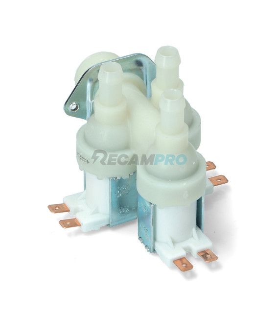 ELECTROVÁLVULA UNIVERSAL PARA LAVADORA 3 VÍAS 90º 481981729328 
