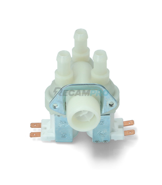 ELECTROVÁLVULA UNIVERSAL PARA LAVADORA 3 VÍAS 90º 481981729328 