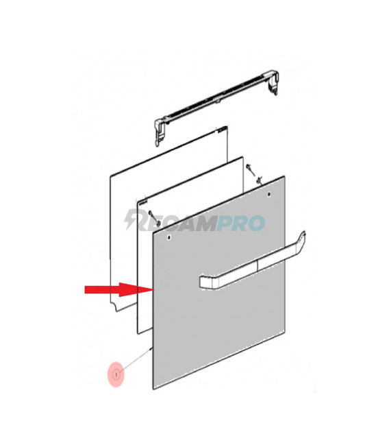 CRISTAL EXTERIOR PARA PUERTA HORNO TEKA 82031995