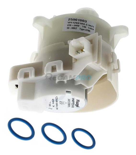 KIT MOTOR ALTERNADOR 3 VIAS + JUNTA LAVAVAJILLAS WHIRLPOOL 488000525113