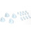 KIT 4 MANDOS UNIVERSAL PARA COCINA DE GAS BLANCO 16UN0511