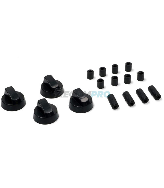 KIT 4 MANDOS UNIVERSAL COCINA NEGRO COK758UN