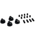 KIT 4 MANDOS UNIVERSAL COCINA NEGRO COK758UN