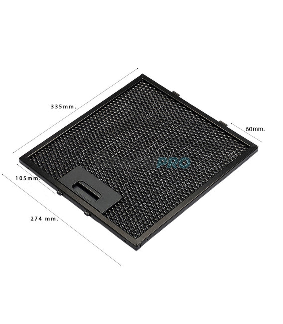 FILTRO ALUMINIO NEGRO CAMPANA EXTRACTORA FRECAN ZZ18212054