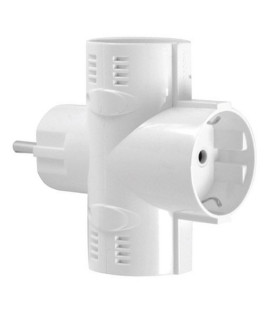 LADRÓN TRIPLE 3 ENCHUFES BLANCO 16A 1101070