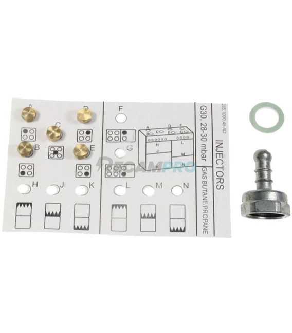 KIT DE INYECTORESCACINA DE GAS BUTANO BEKO, EUROMAID, LEISURE C00869264