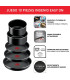 JUEGO 3 SARTENES 22/24/26 CM + 2 CAZOS 16/18 CM + MANGO EXTRAÍBLE + 4 ACCESORIOS L1599902