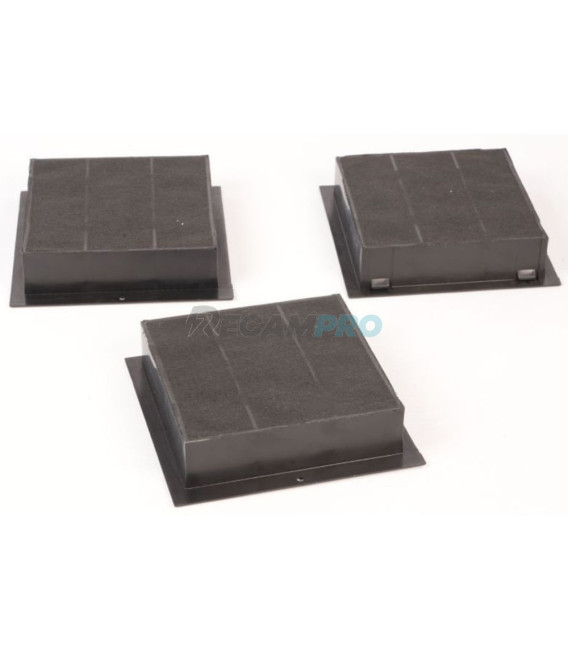 KIT DE 3 UDS FILTRO DE CARBÓN ACTIVO CAMPANA EXTRACTORA CATA 02804300