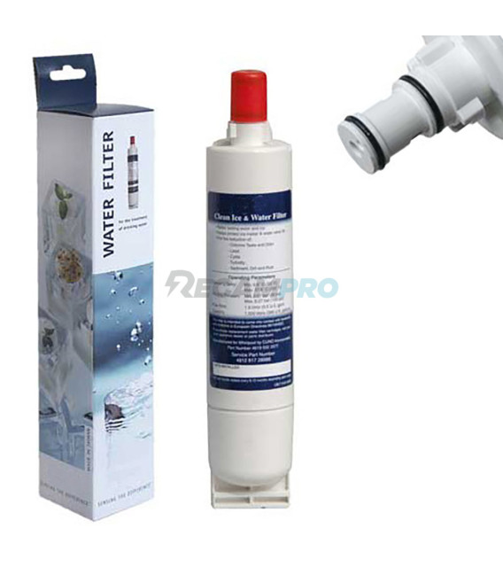 FILTRO DE AGUA PARA FUENTE Y FRIGORÍFICOS WHIRLPOOL SBS002 484000008726