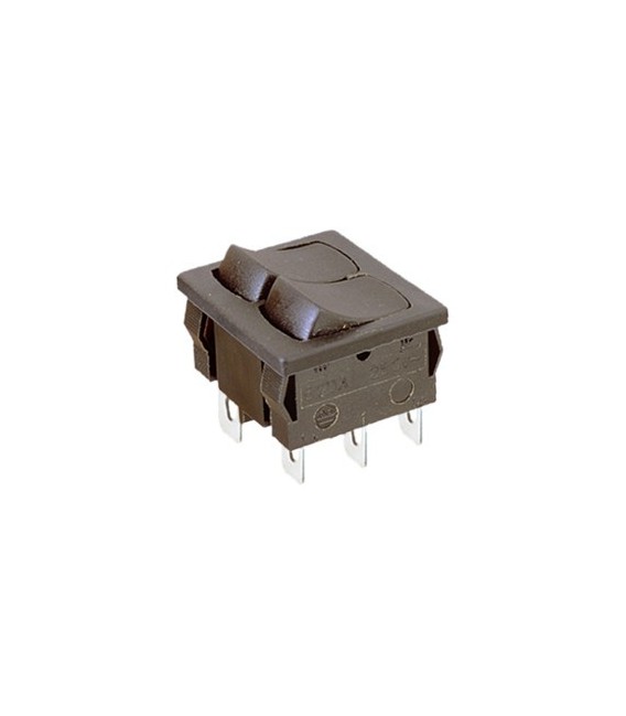 Doble interruptor, color negro 49HF100