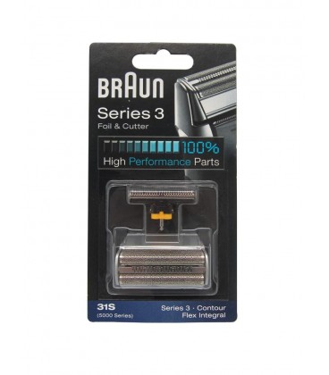 Lámina y cuchilla Braun 31S - 5000/6000 series plata 81387940
