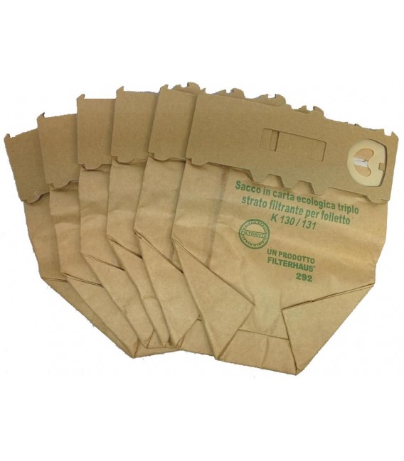 6 BOLSAS DE ASPIRADORA VORWERK KOBOLD VK130, VK131 49VO2419