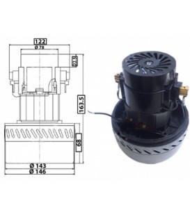 MOTOR DE ASPIRADORAS, UNIVERSAL 1600W 54AS222