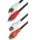 Cable 2 RCA macho a 2 RCA hembra 1,5 mts stereo E-a11