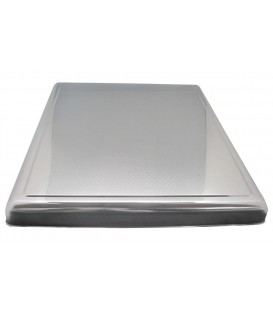 Cubreencimera chapa en inox grabada Medidas: 610 x 520 x 52 mm