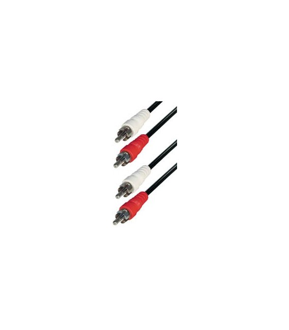 Cable 2 rca macho - 2 rca macho 1,5m E-A3