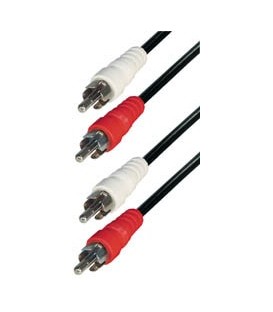 Cable 2 rca macho - 2 rca macho 1,5m E-A3