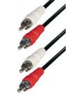 Cable 2 rca macho - 2 rca macho 1,5m E-A3