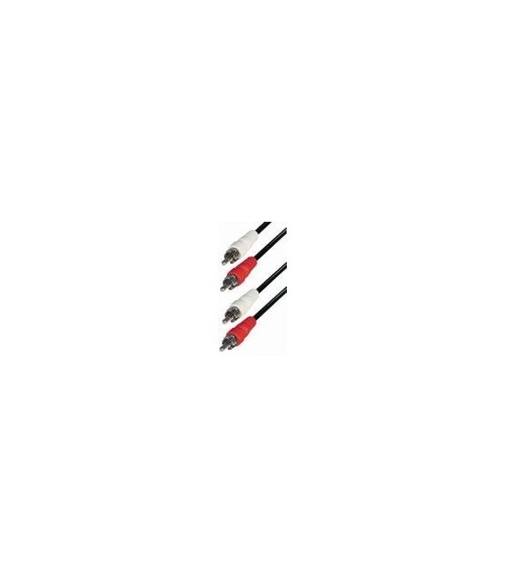 Cable 2 rca macho - 2 rca macho 2,5m  E-A4