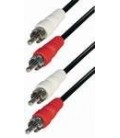 Cable 2 rca macho - 2 rca macho 2,5m E-A4