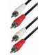 Cable 2 rca macho - 2 rca macho 2,5m E-A4