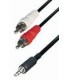 2RCA M - JACK 3,5 ST 3m E-A49-3