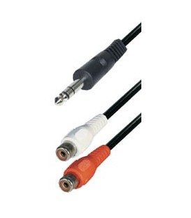 Jack m 6,3ST - 2RCA h 0,2m E-A50