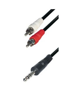 Cable 2rca m - jack m 6,3 st 1,5m A60